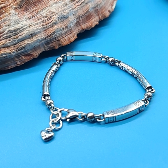 Brighton "Marrakesh" Scrollwork Linked Beaded Bracelet! A Brighton Classic! - Picture 5 of 9